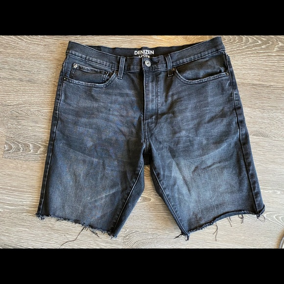 Levi's Other - Levi black jean distressed shorts